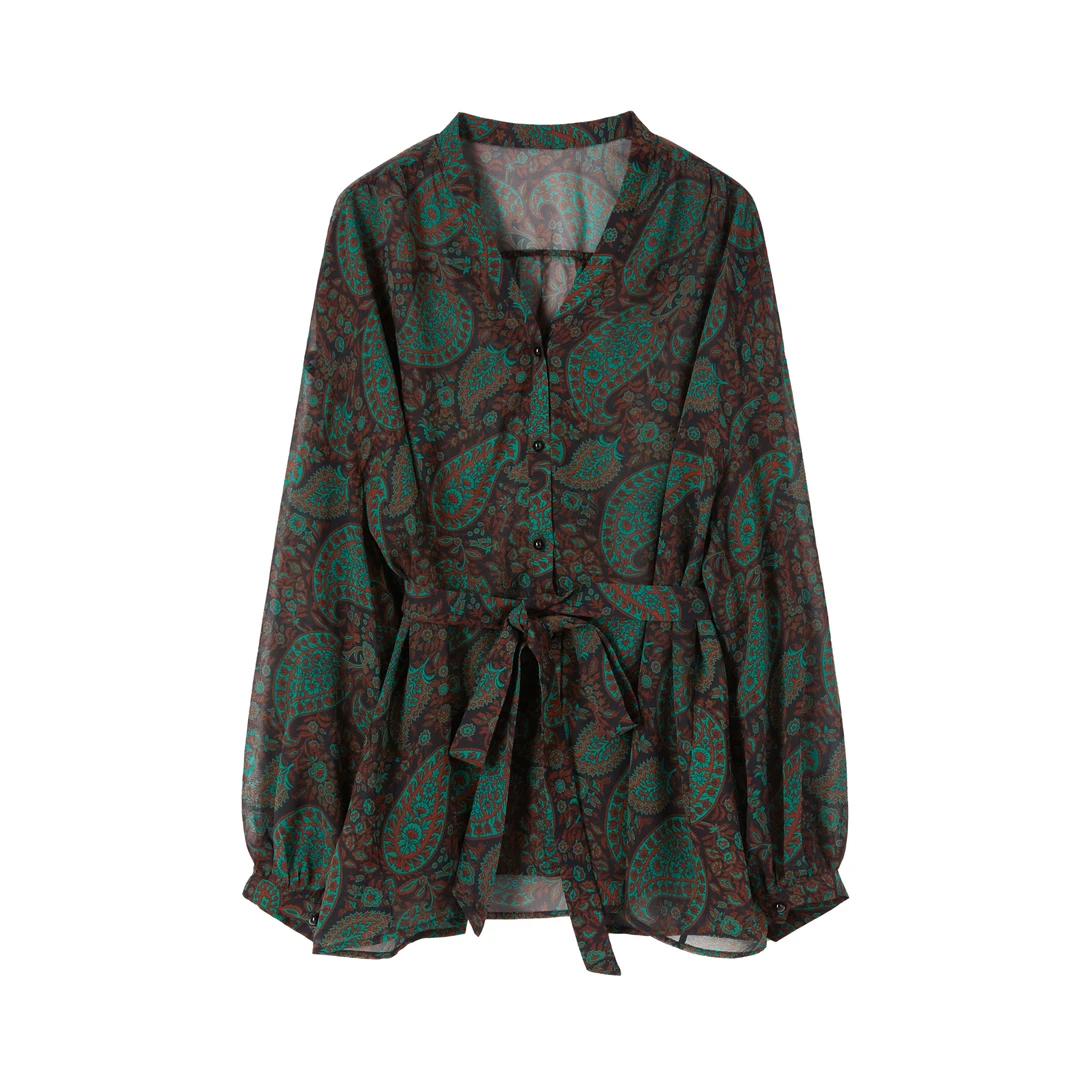 朱总服饰2023118新款时尚花衬衫