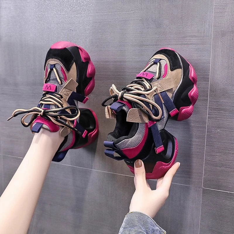 厚底增高爆款老爹鞋子女士2026秋冬季新款轻便舒适百搭休闲运动鞋