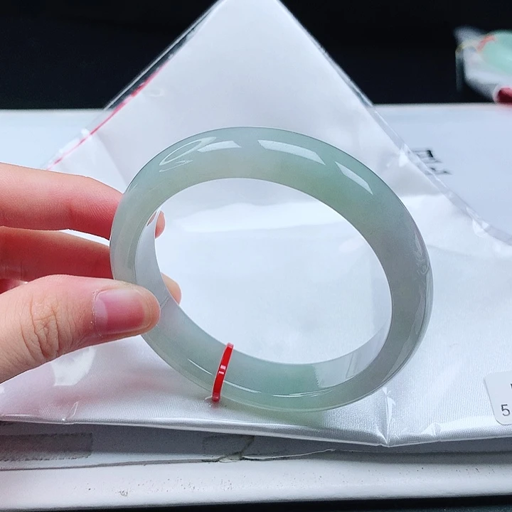 翡翠手镯未镶嵌缅甸天然a货手镯56+