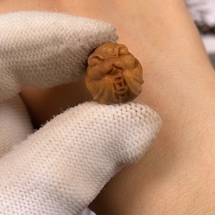 檀香木手串/手链老山檀香雕刻五福配饰沉水