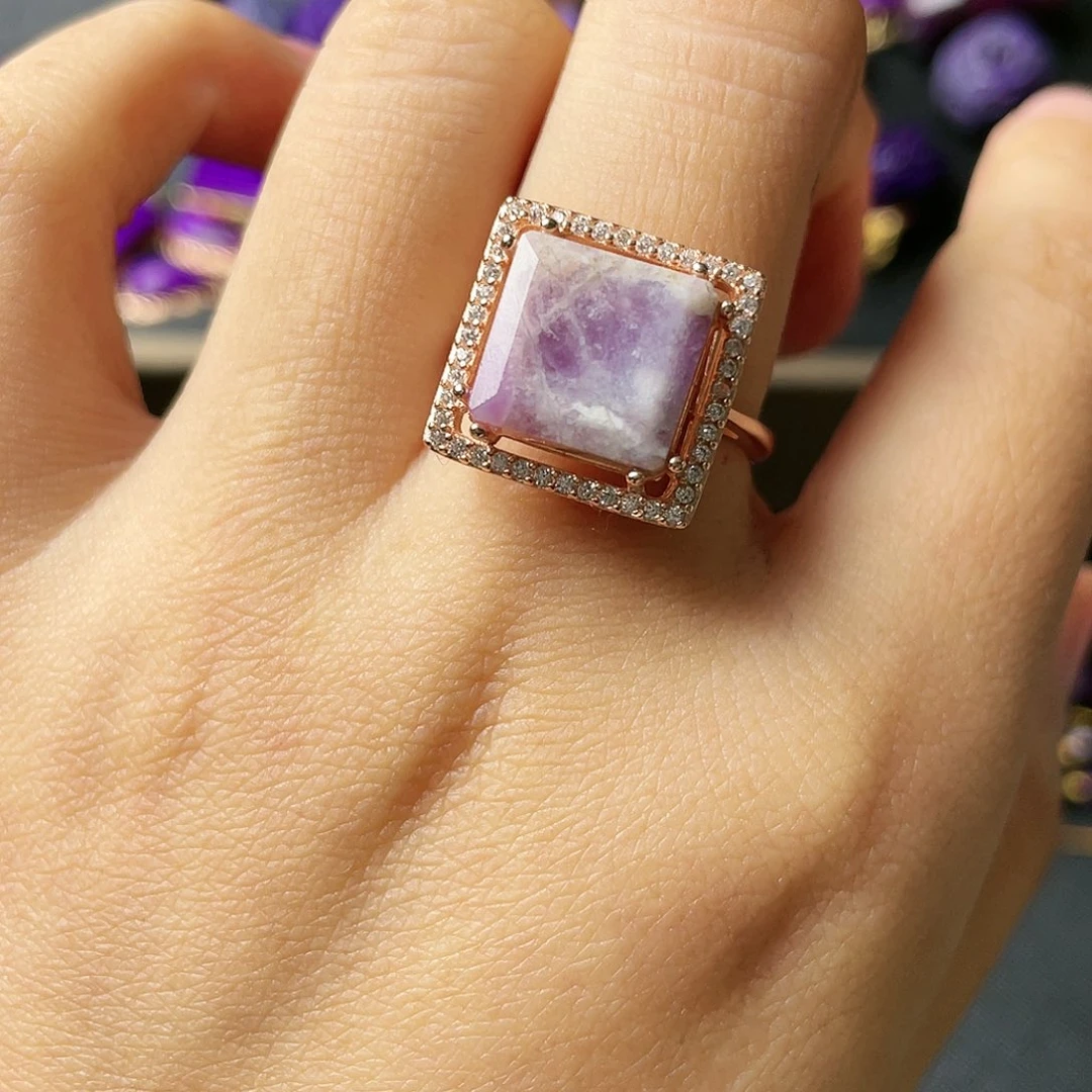 苏纪石（舒俱来）戒指银S925镶嵌