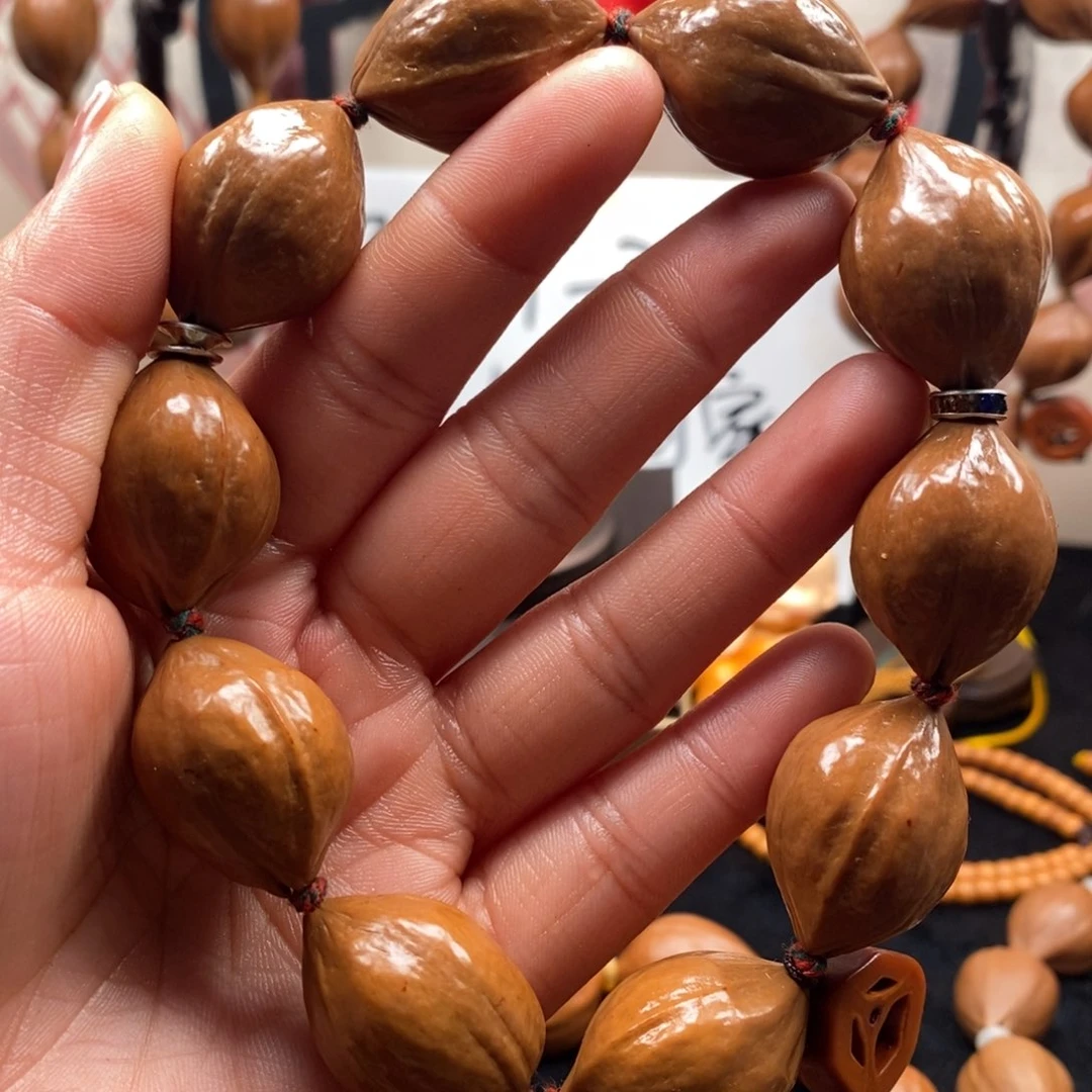 橄榄核手串/手链鸡血红2.0