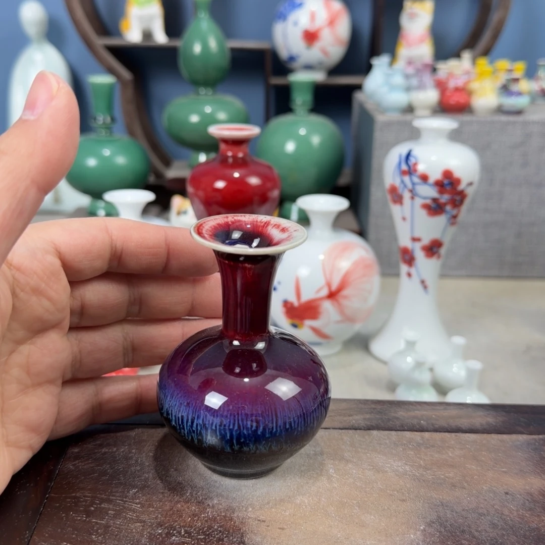 陶瓷手工小花器摆件