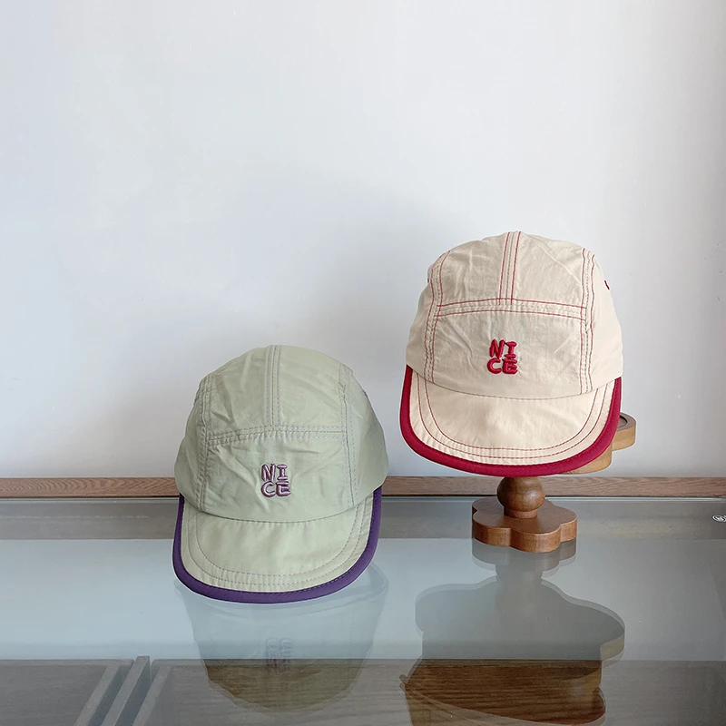 夏季百搭速干轻便帽子韩版圆顶球帽男女童大檐遮阳帽休闲鸭舌帽