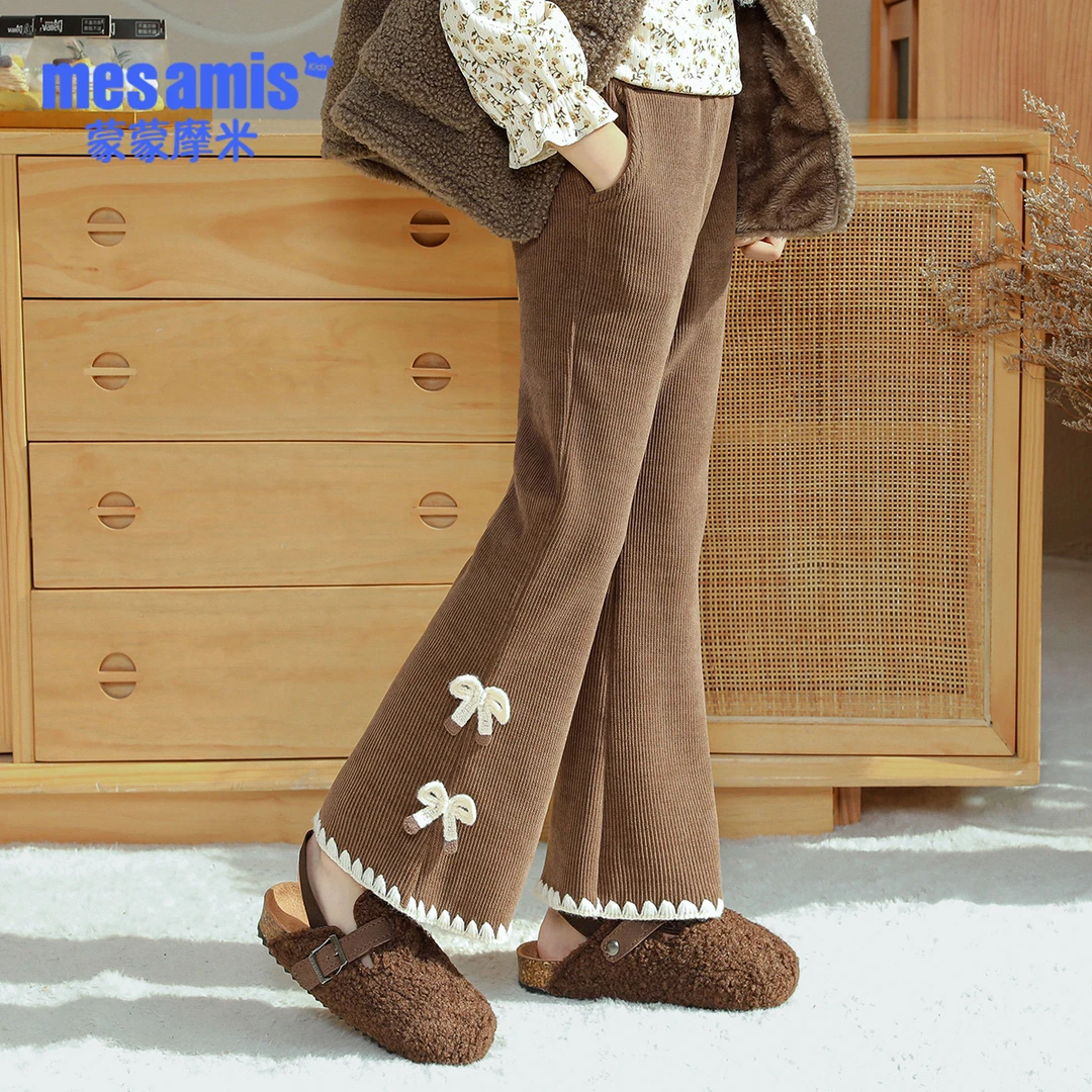 新款女童长裤松紧春季休闲裤洋气裤子外穿春秋