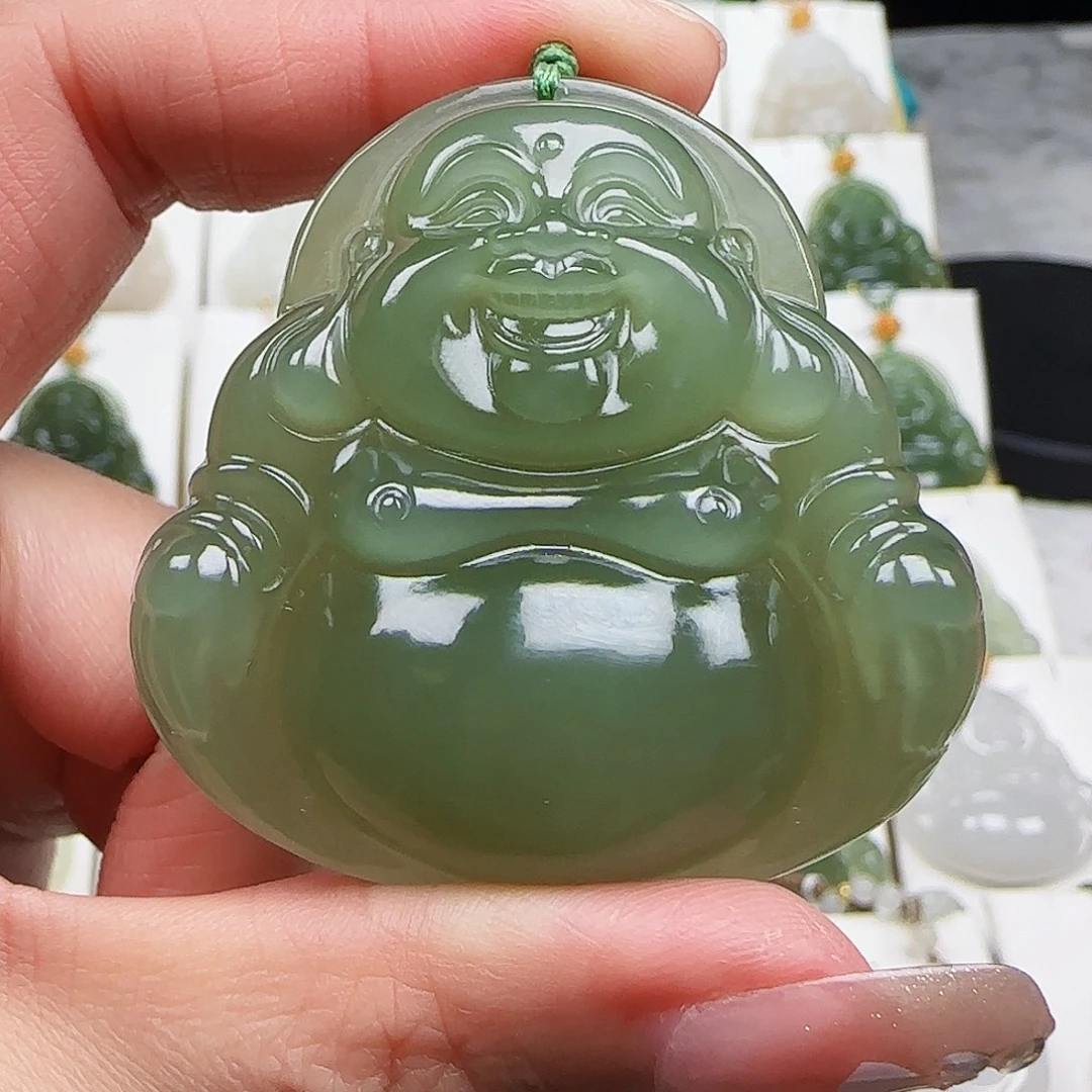 和田玉未镶嵌颈饰48