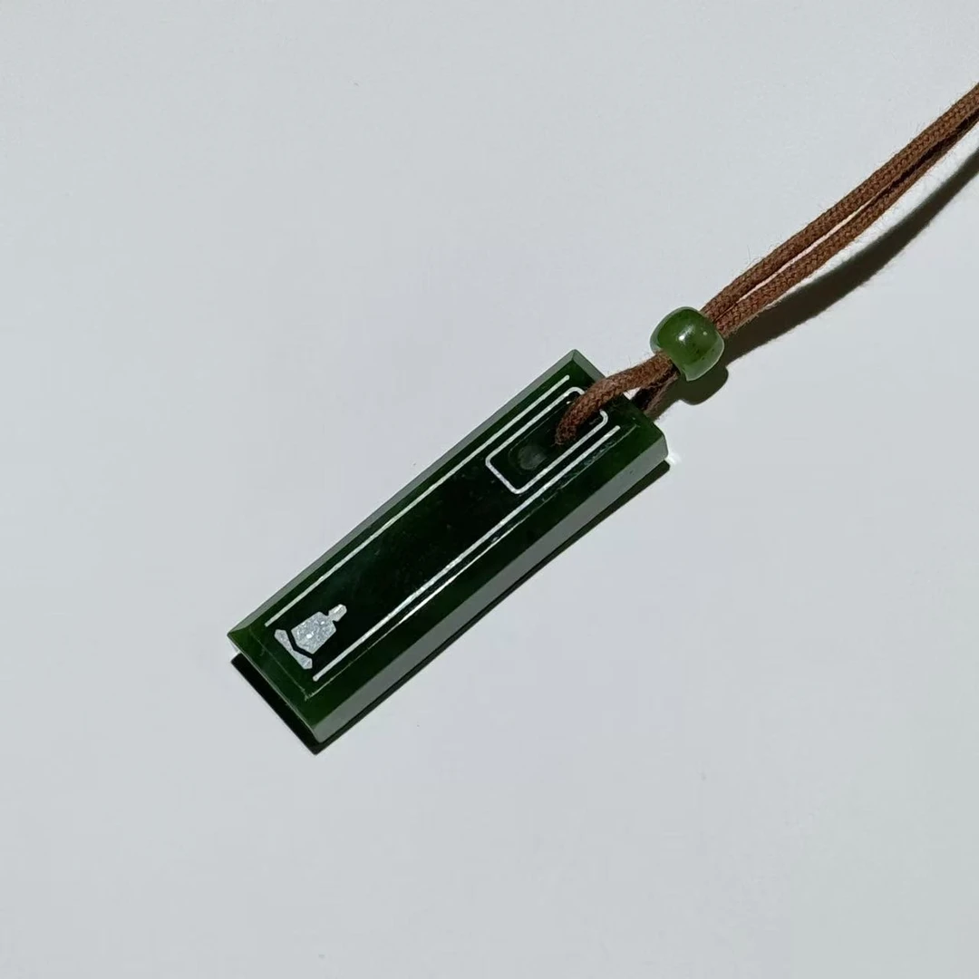 【老王生日福利】和田玉碧玉悟道无事牌HLH1218-28