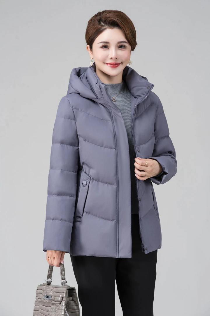 中年女装休闲厚款女装羽绒服