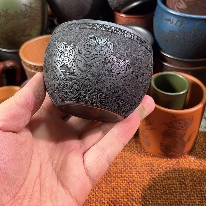 茶杯紫砂全手工紫砂主人杯