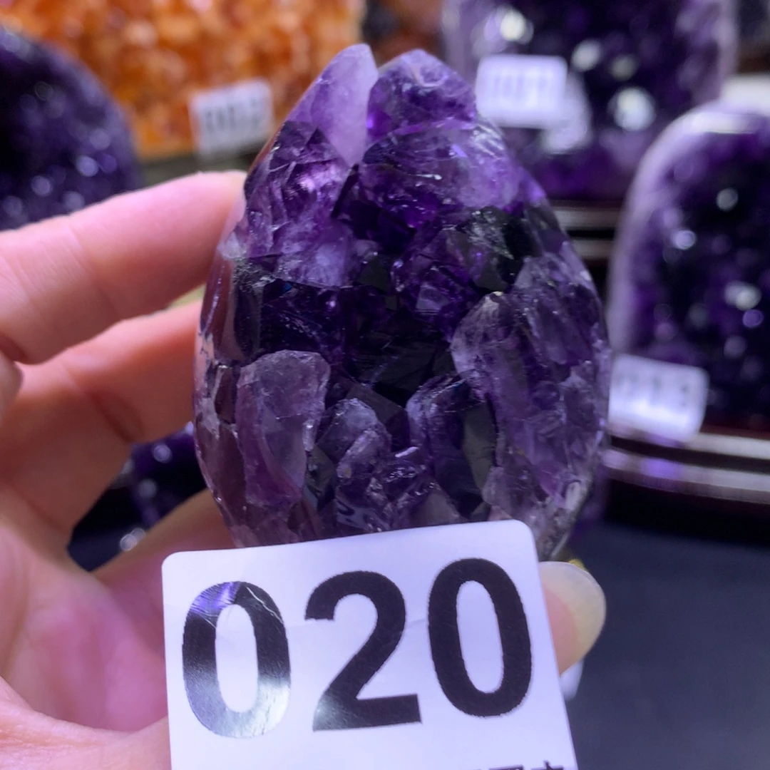 摆件紫晶未镶嵌水晶