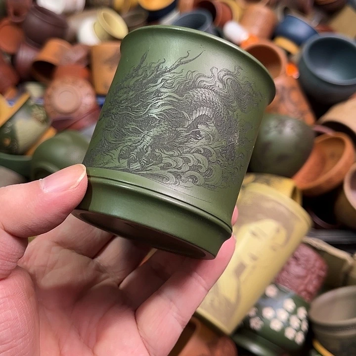 紫砂茶杯全手工紫砂主人杯