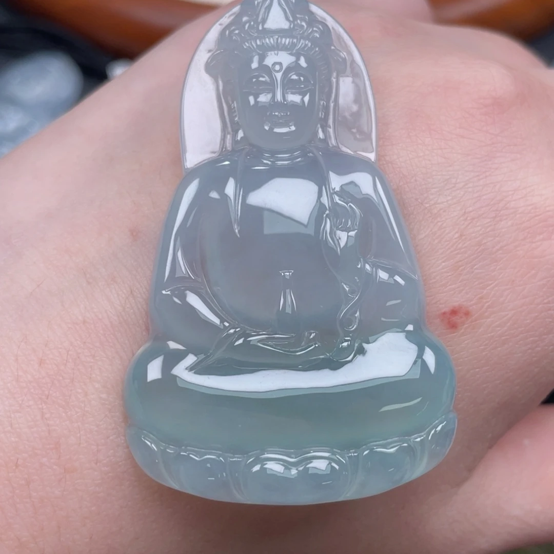 翡翠未镶嵌颈饰素衣