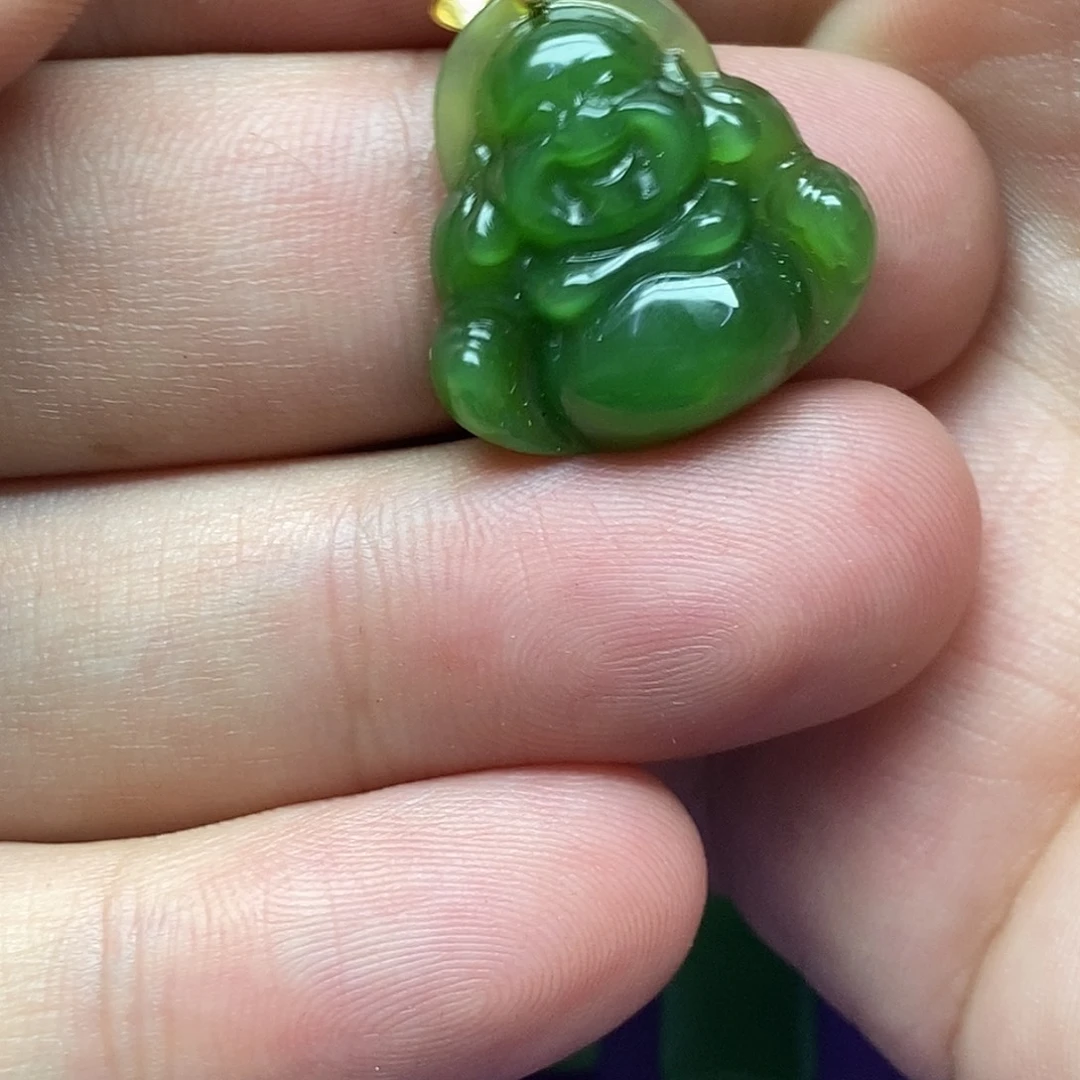和田玉（碧玉）未镶嵌吊坠(不含链)