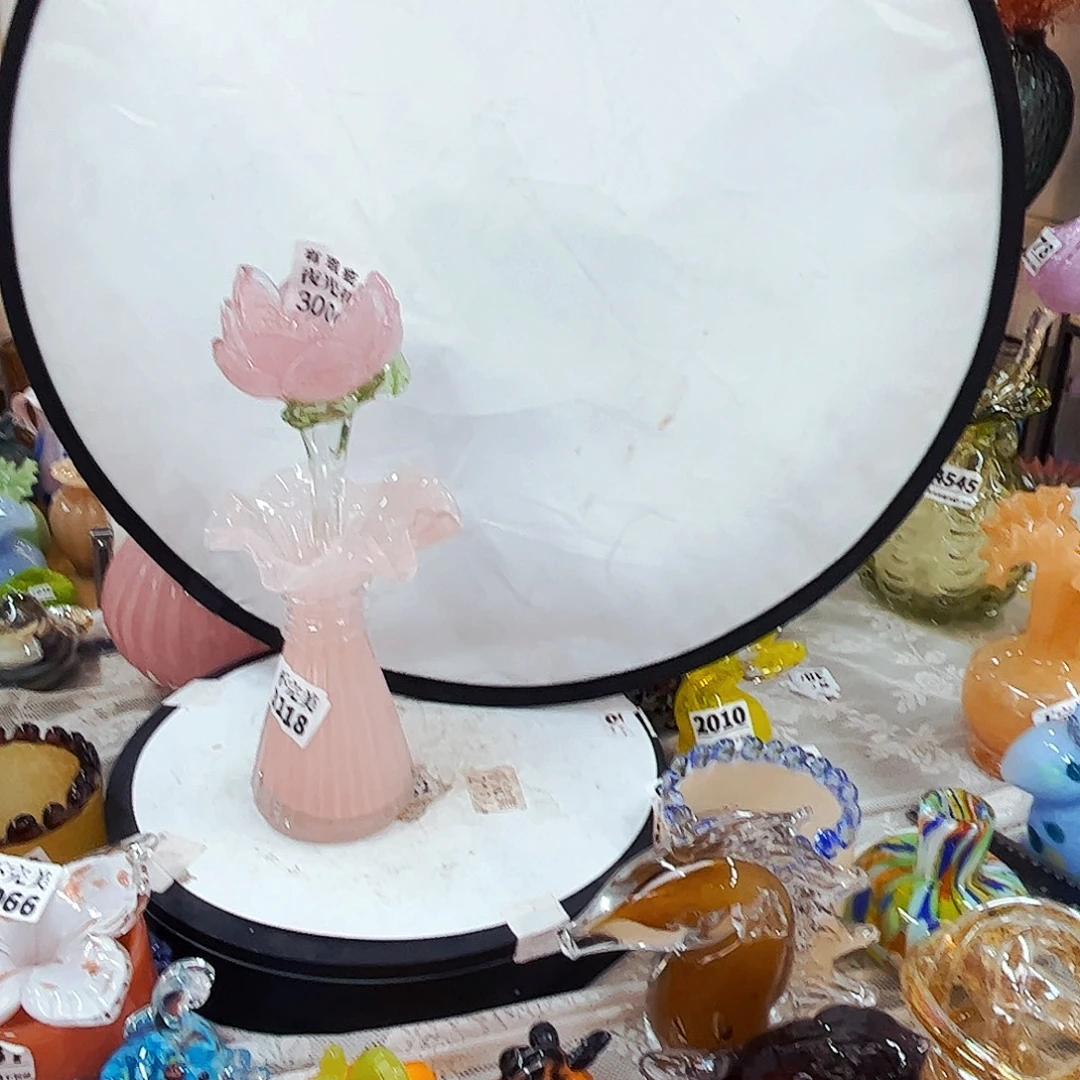 3009瑕夜光花 3118瓶 家悦琉璃工艺品不完美