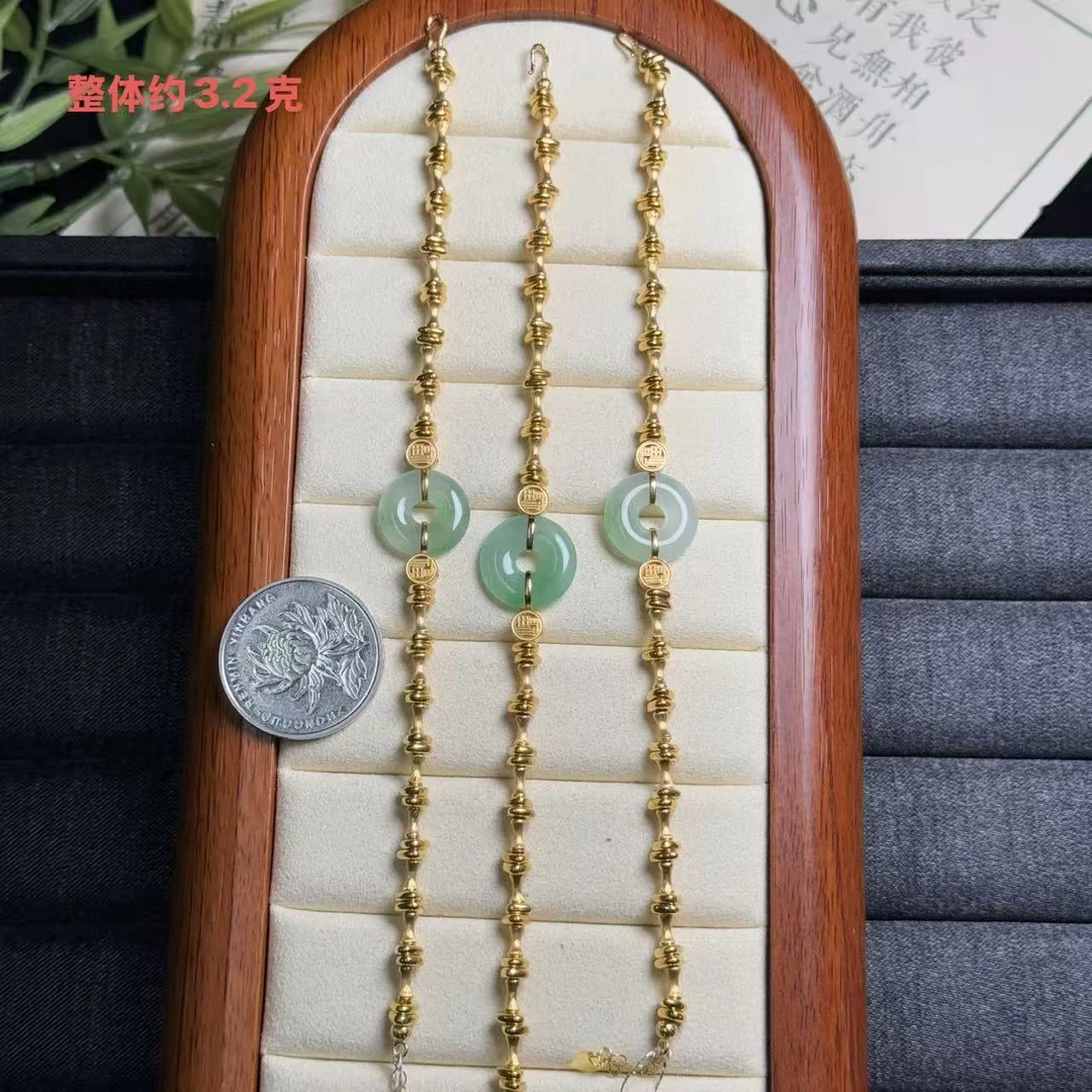 思懿珠宝   足金＋18K翡翠手链-3980-2-ZGM-多样性发一