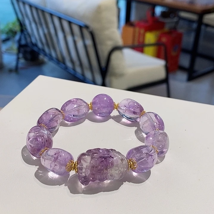 水晶手链未镶嵌13➕手链薰衣草