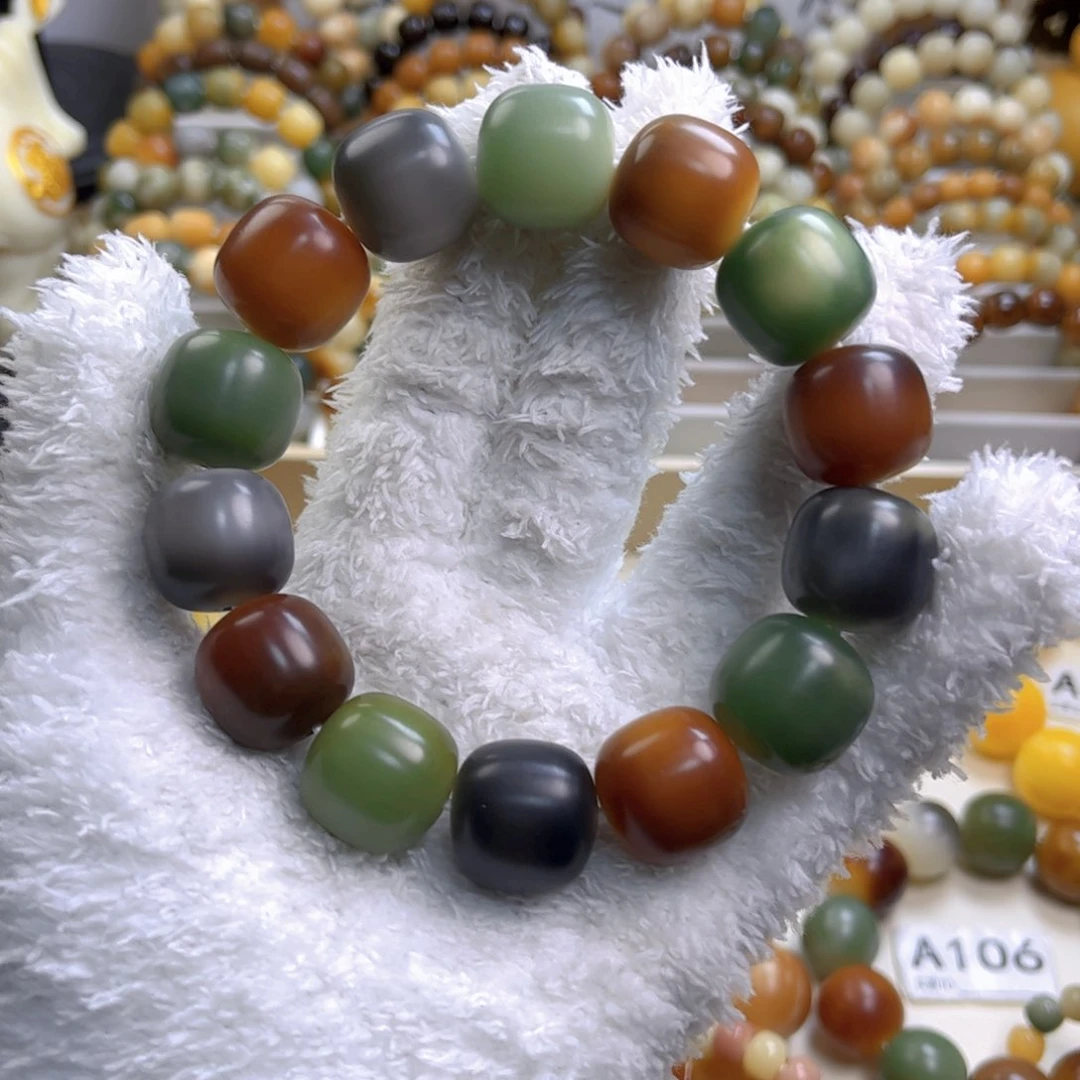 菩提根/象牙果手串好****⁰新款干磨缅料20