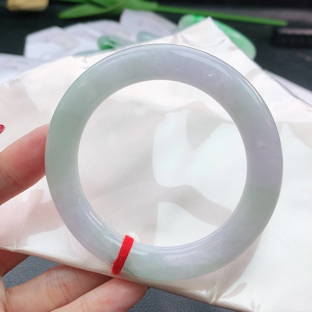 翡翠手镯未镶嵌57圆条882095