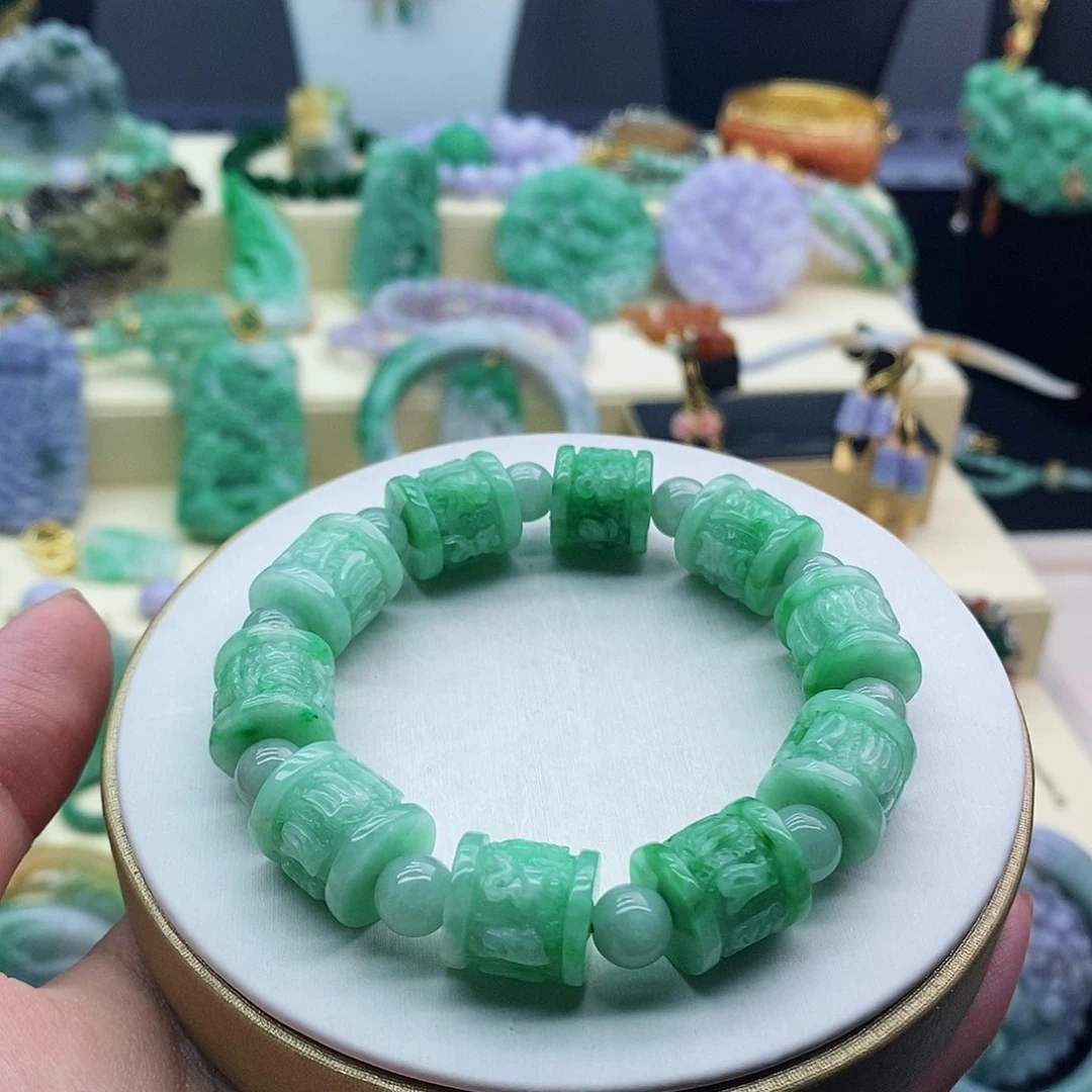 未镶嵌手串翡翠手串