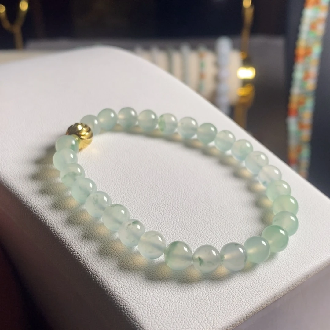 定制翡翠未镶嵌33 缅甸翡翠A货卡6.5