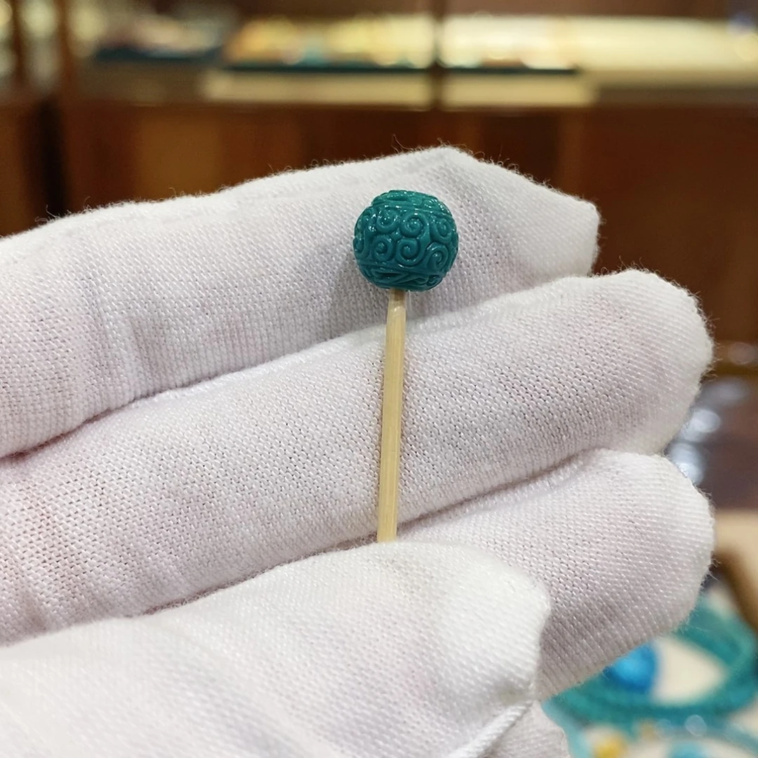 绿松石未镶嵌珠宝奇石8.7mm