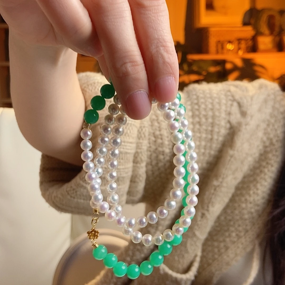 18K金镶嵌颈饰玛瑙/玉髓