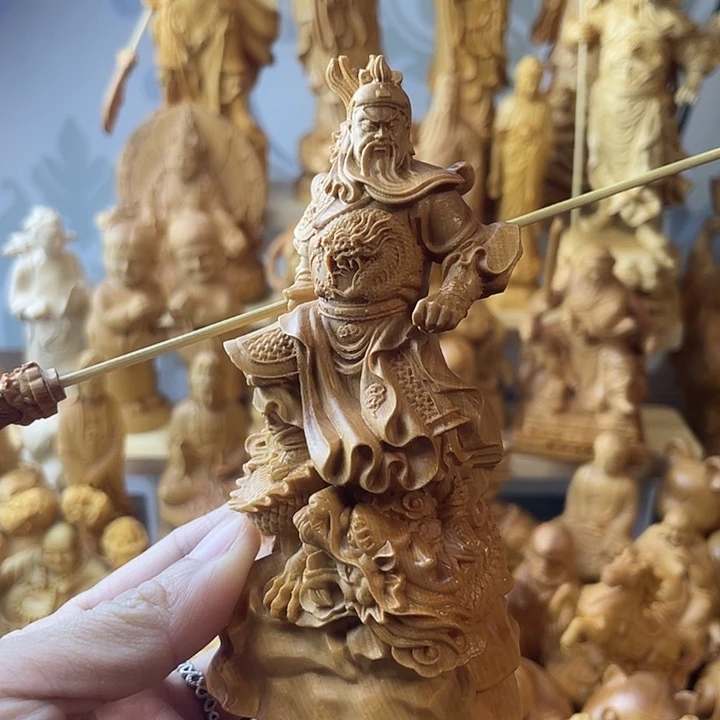 柏木（崖柏）崖柏御龙关公高12公分