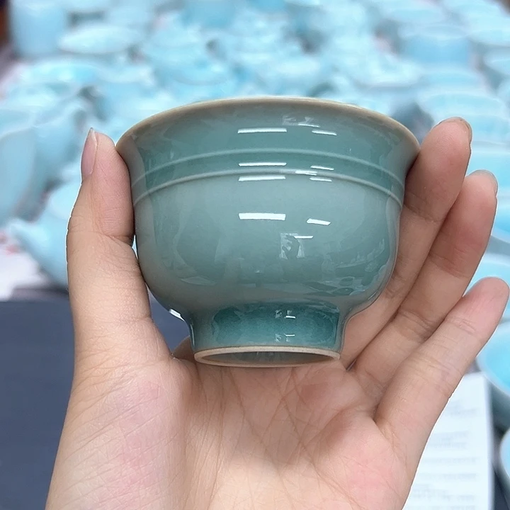 龙泉云间青瓷小米茶器