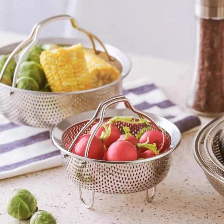 CROWHITO/克洛华蒂316L不锈钢蒸笼蒸饭神器电饭锅米汤分离蒸格