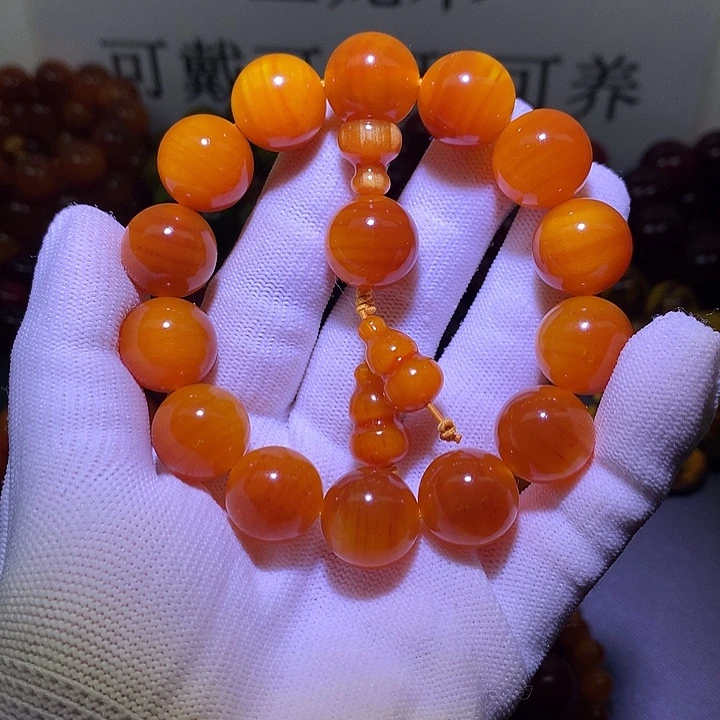 手串/手链松木（琥珀木）1.6 包浆高货