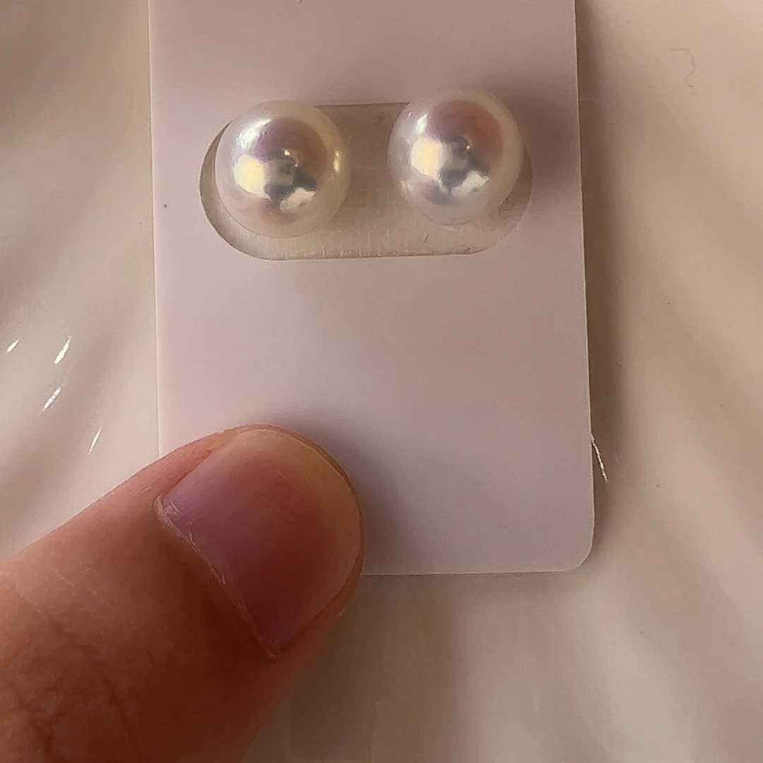 未镶嵌淡水珍珠裸珠240 一对 10-11