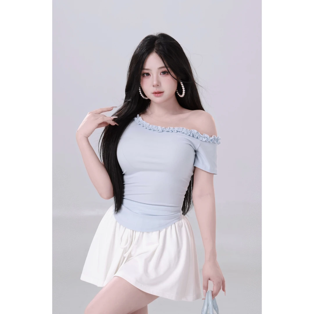 10.24清清【轻氧松弛半裙】高腰弹力松紧腰半裙套装5252M