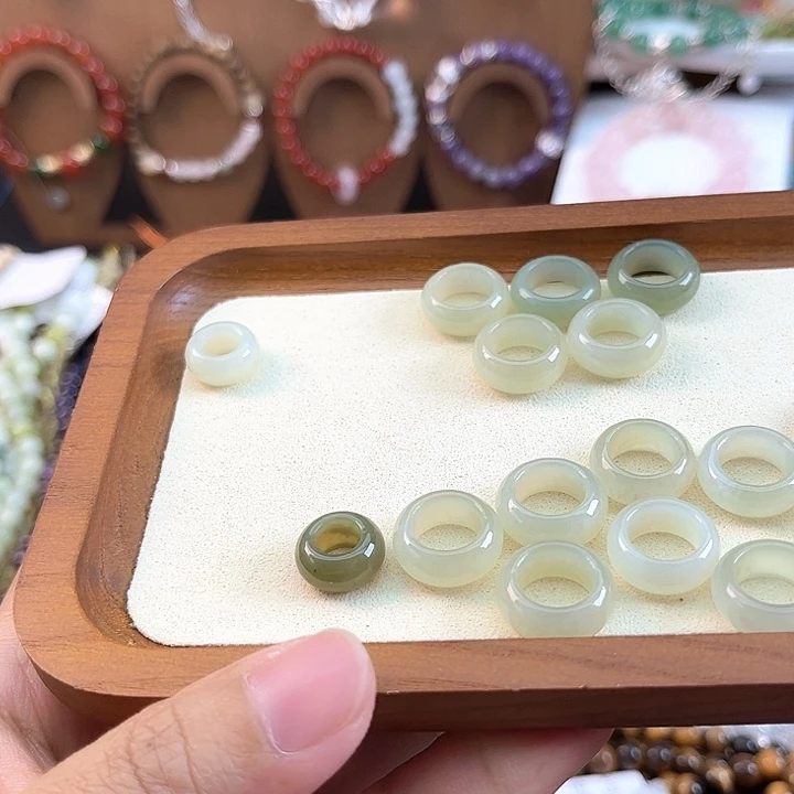 水晶珠宝半成品未镶嵌小跑环