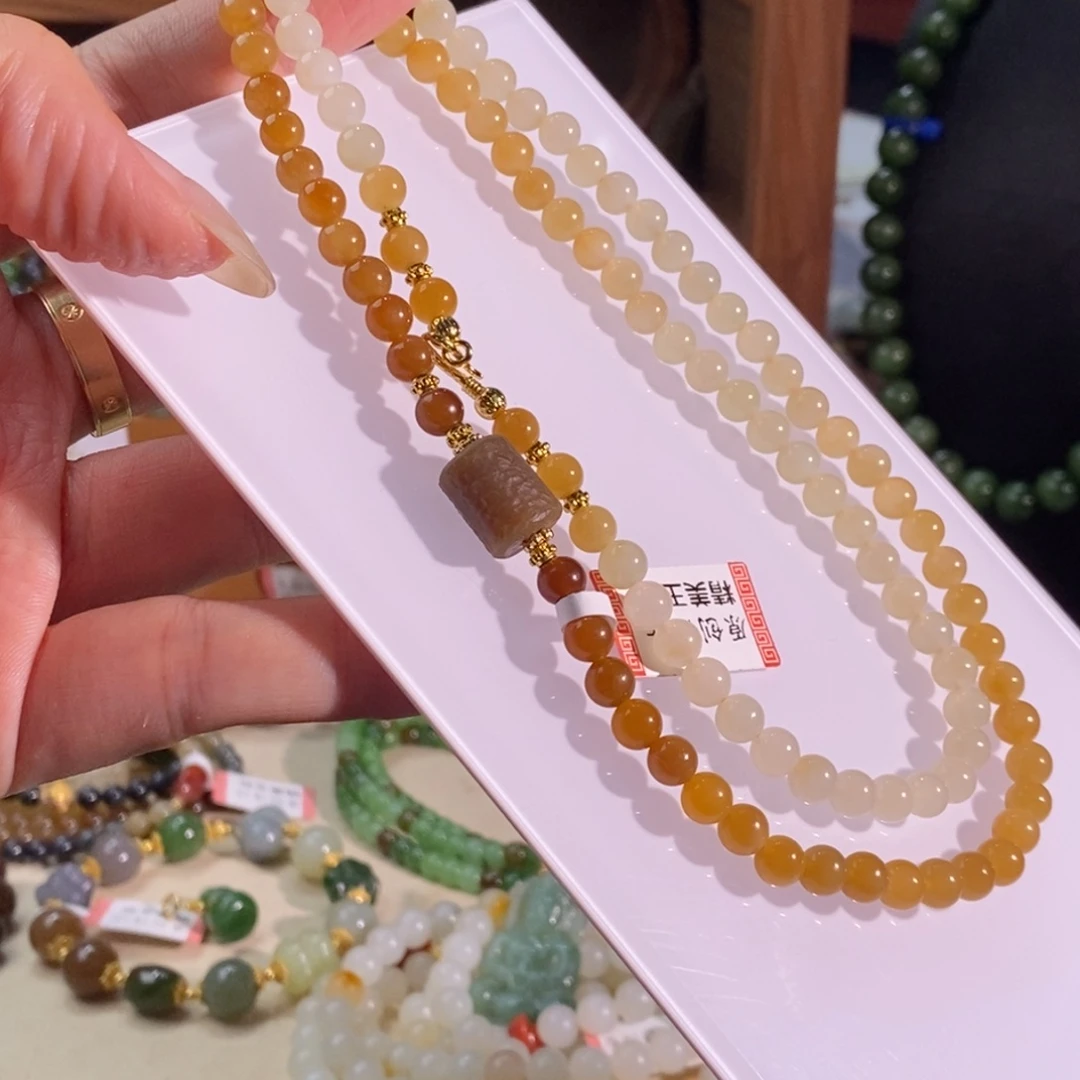 和田玉未镶嵌手链