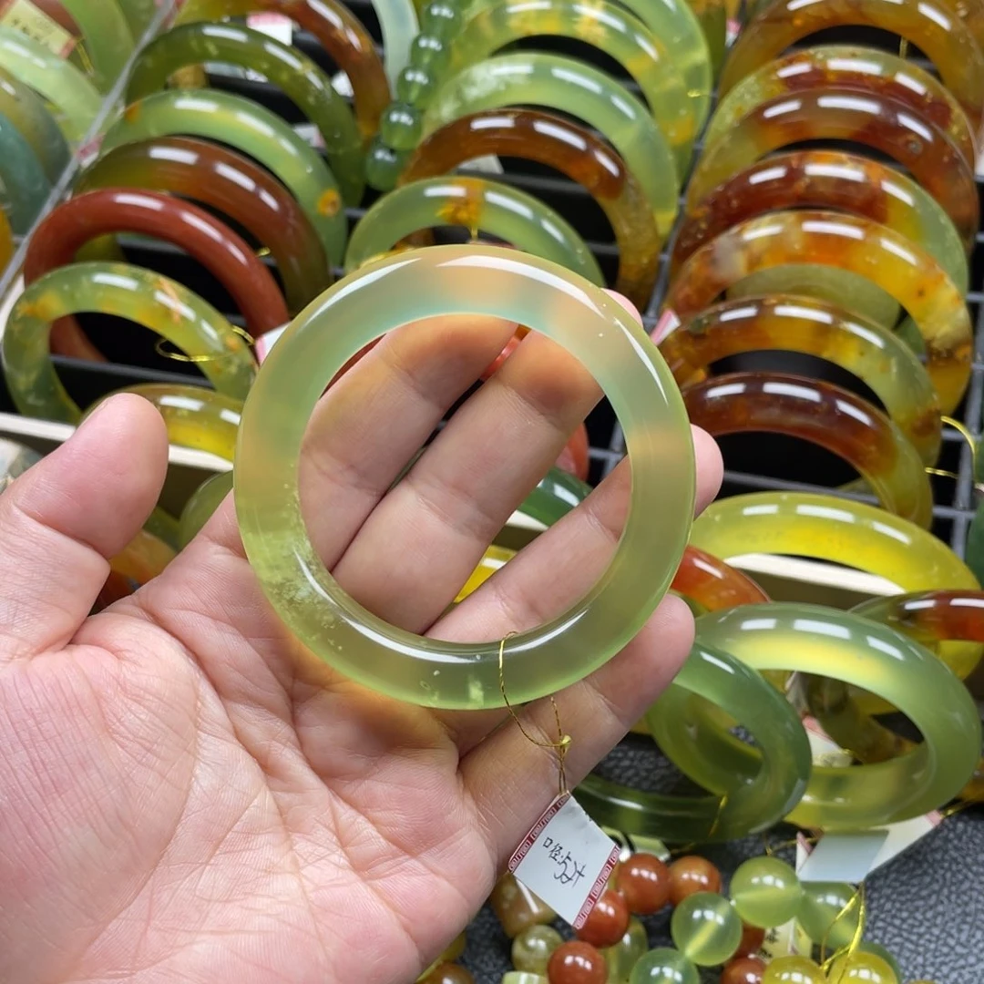 未镶嵌蛇纹石玉手镯