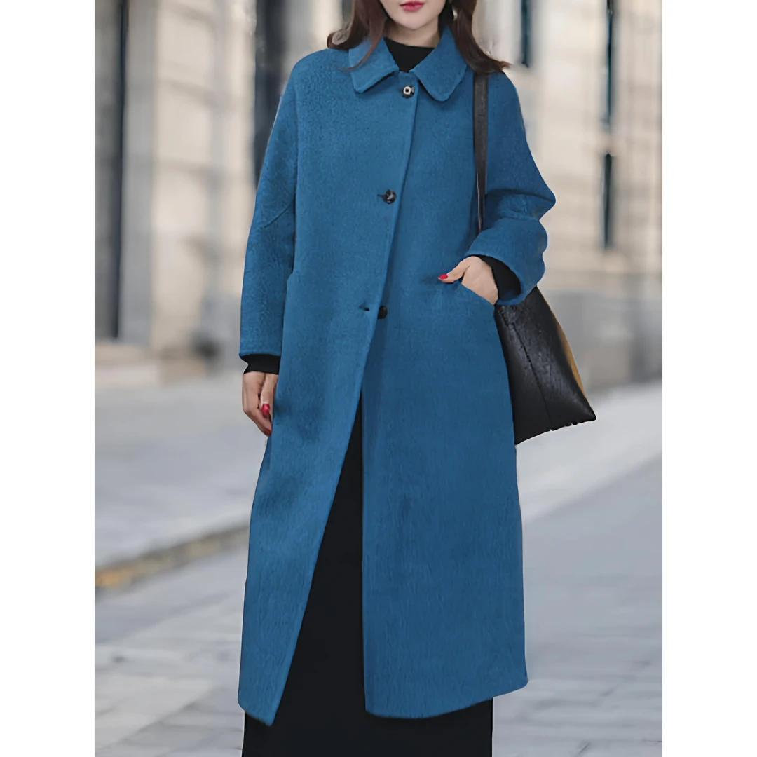 2025年秋冬新款加厚牦牛双面手工羊毛大衣女高级氛围感外套气质