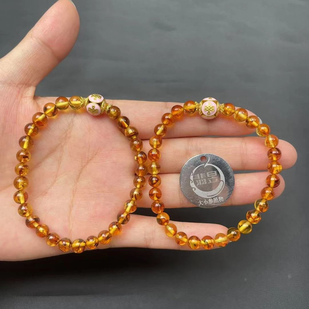 翡昱-N15-47260-716-琥珀手串/约6+/约26颗/多样性发其一-C