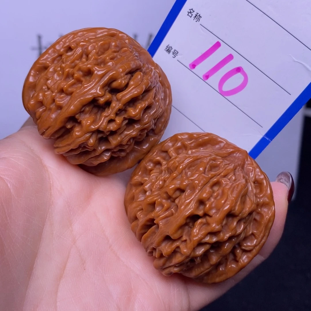 把件文玩核桃110/43.5四座楼