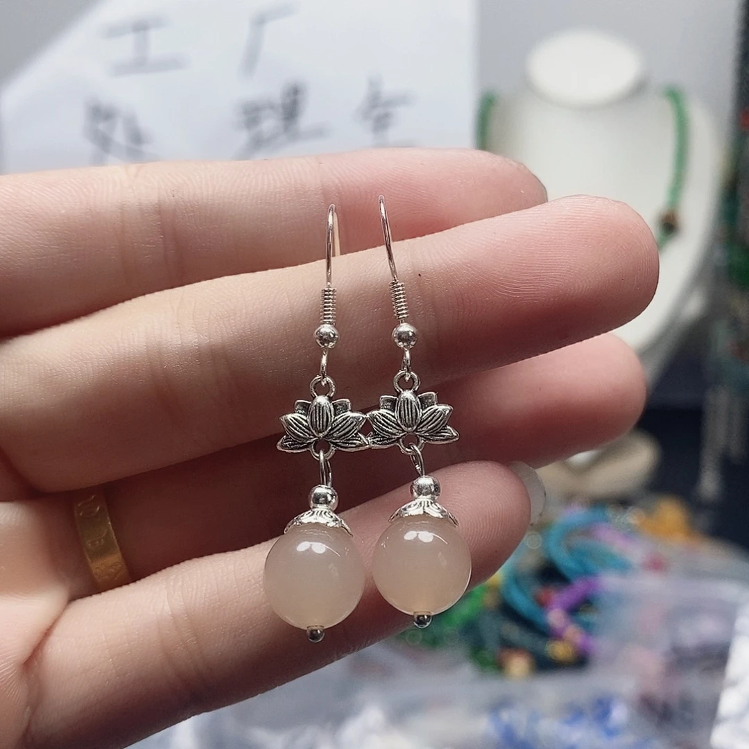 未镶嵌耳钉玛瑙/玉髓77