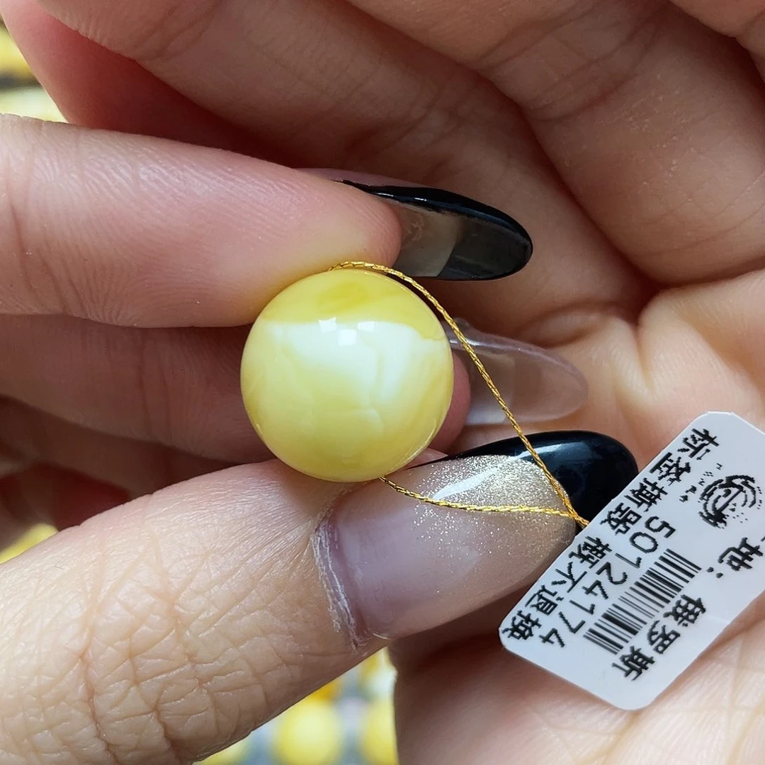 琥珀珠宝奇石未镶嵌15.2mm