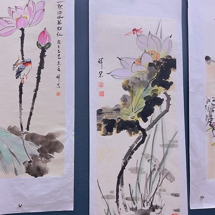 国画盛祥昆手绘作品