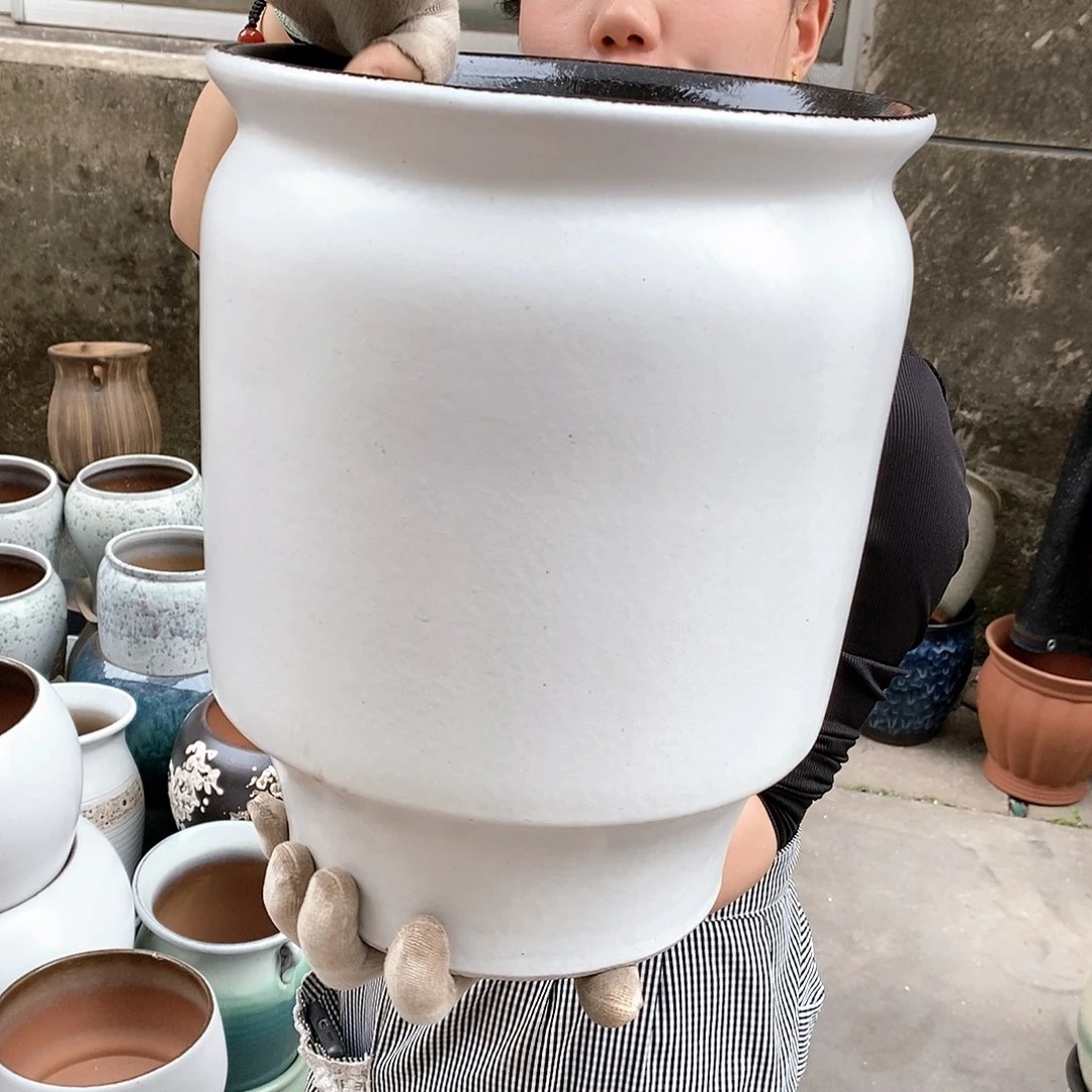 紫砂花盆正品口25高31