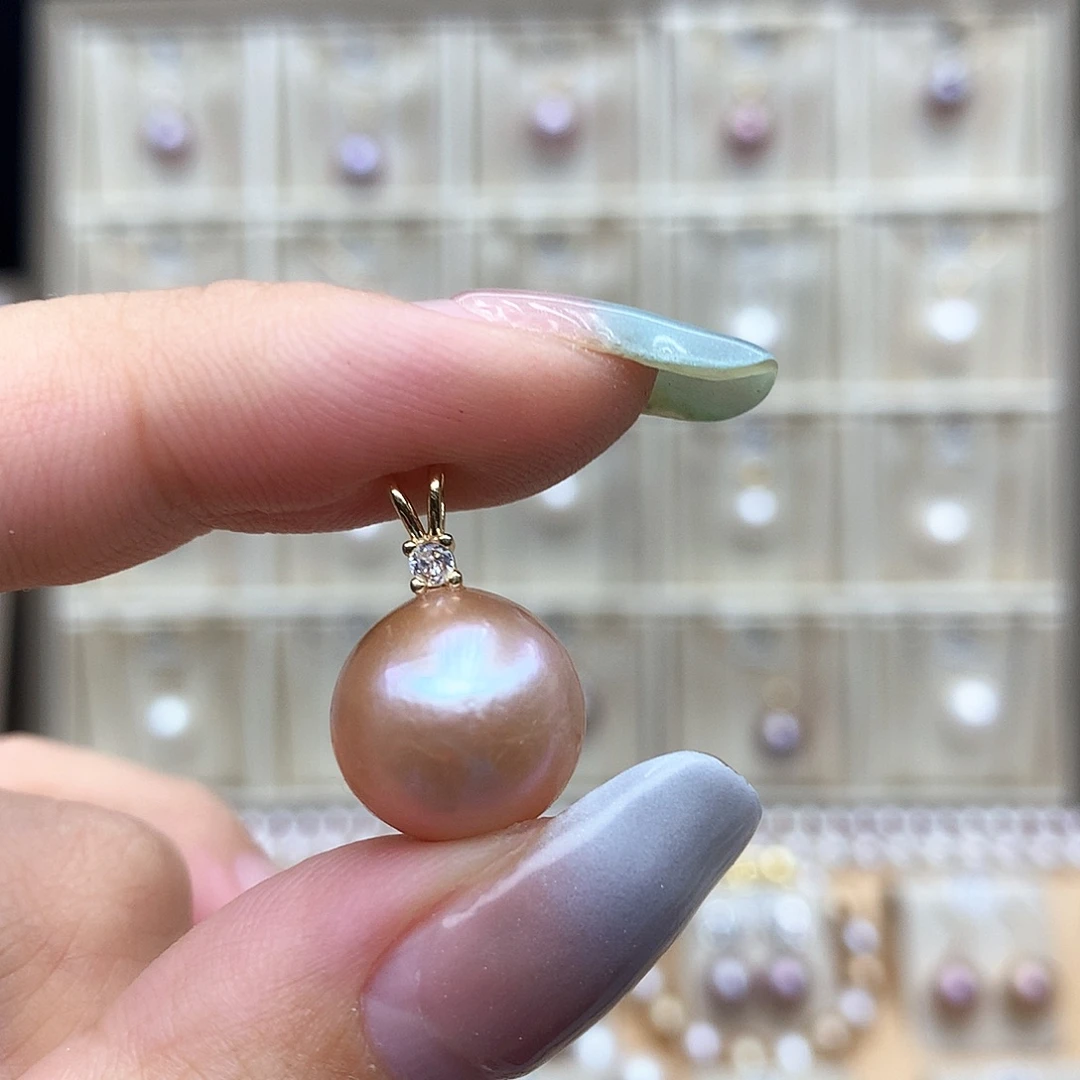 颈饰合金淡水珍珠