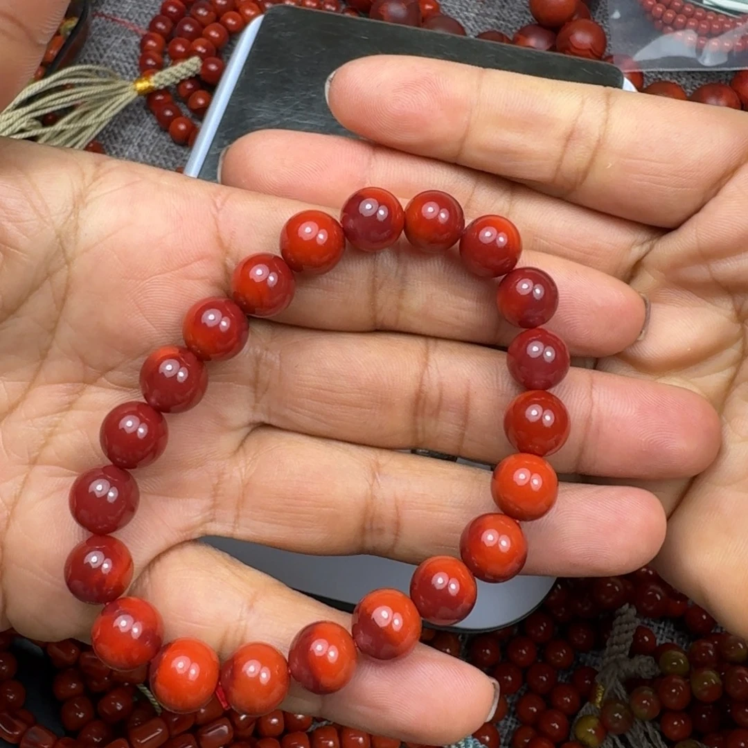 梦***璃南红玛瑙未镶嵌手链