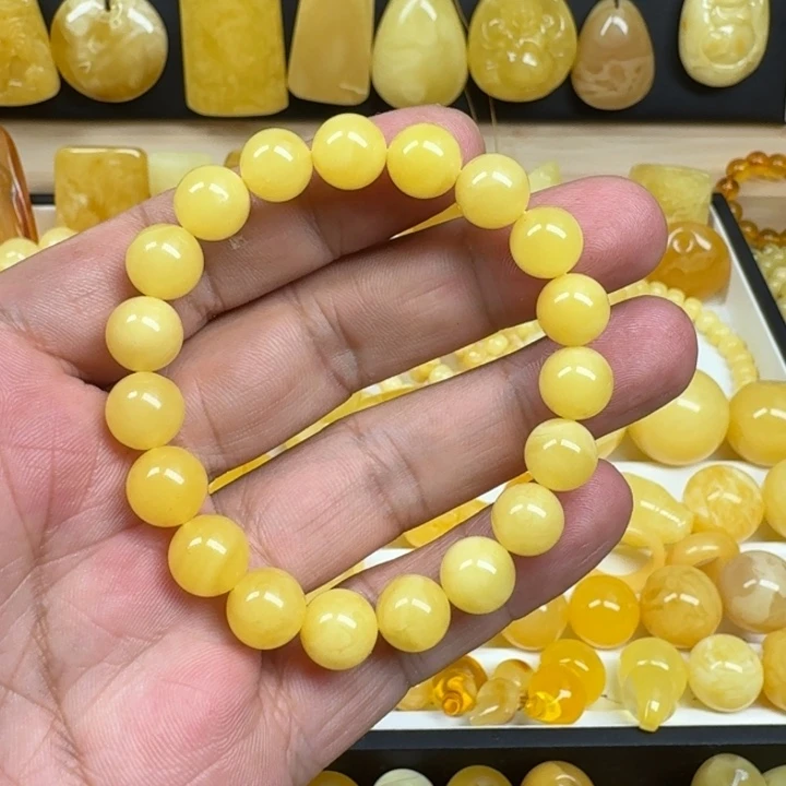 蜜蜡未镶嵌颈饰10+