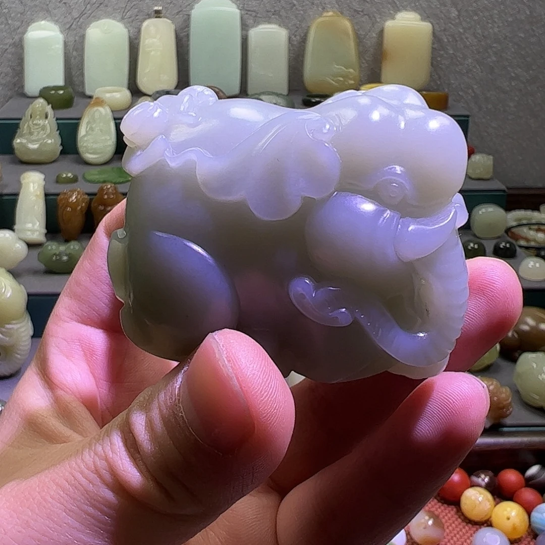 心***6和田玉（青玉）未镶嵌颈饰