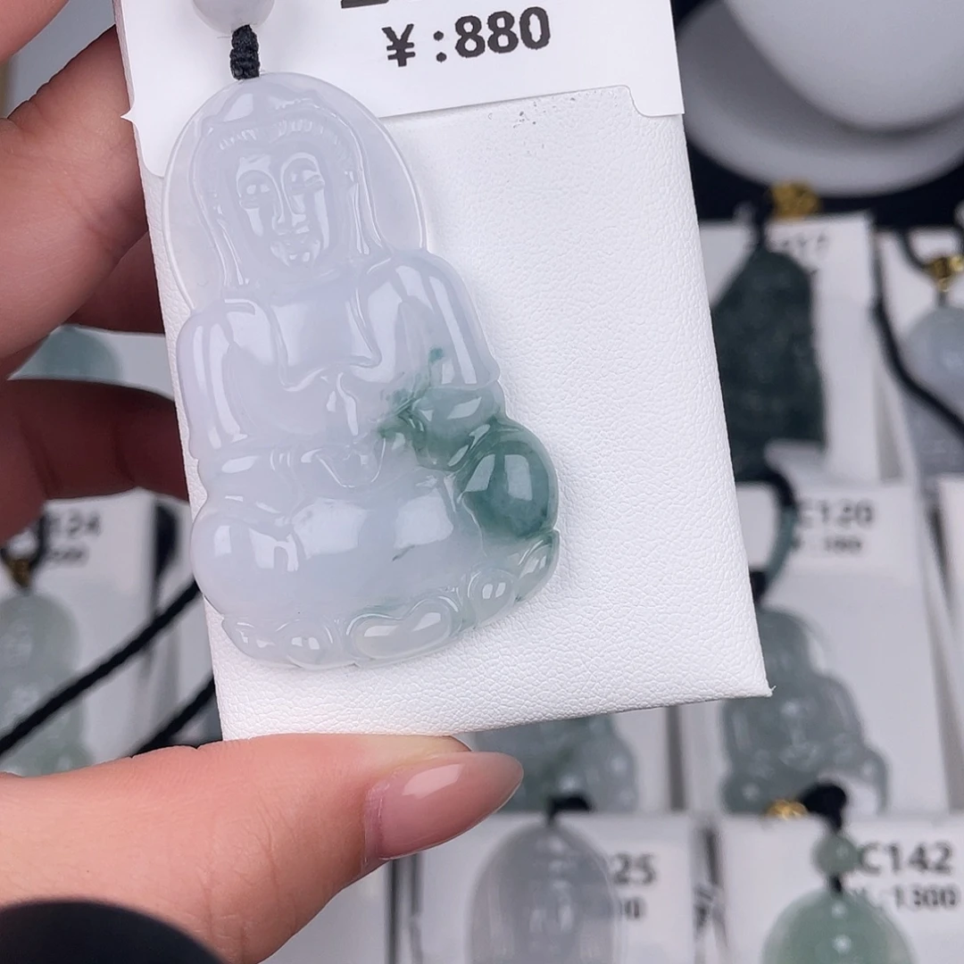 翡翠未镶嵌颈饰zc060