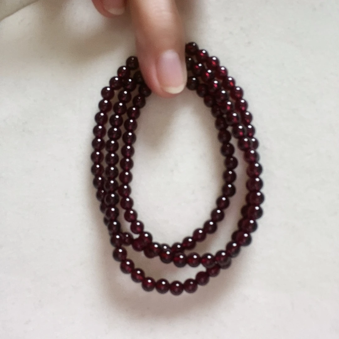 石榴石手串未镶嵌串