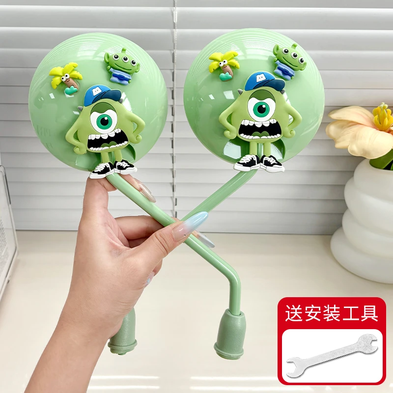 大眼仔新款电动车后视镜高清款新日绿源爱玛雅迪反光镜倒车镜通用