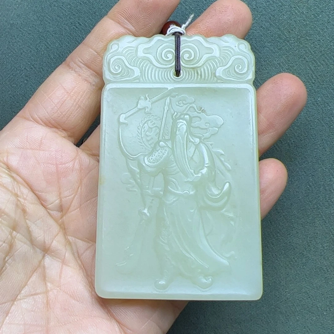 和田玉把件未镶嵌古*军